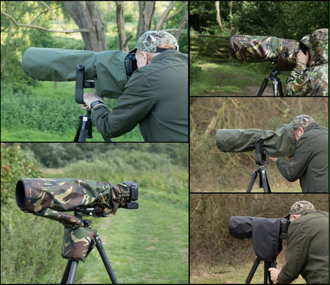 For NIKON lens range Waterproof DPM Camo, Black, Olive green  SETS Camera Lens Rain Cover, CAP and Pouch