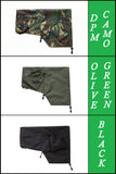 Waterproof Camera/Lens Rain Cover for Sigma 70-200mm f/2.8 EX DG HSM II in DPM Camo, Olive green, Black colours