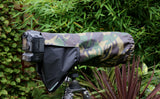 For NIKON lens range Waterproof Reversible Double layer DPM Camo - Black or Olive Camera Lens Cover & CAP SET