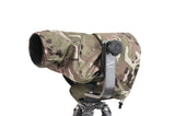 For SONY lens Range Waterproof EREBIS Print Camo Camera Lens Rain Cover, CAP & Pouch SET