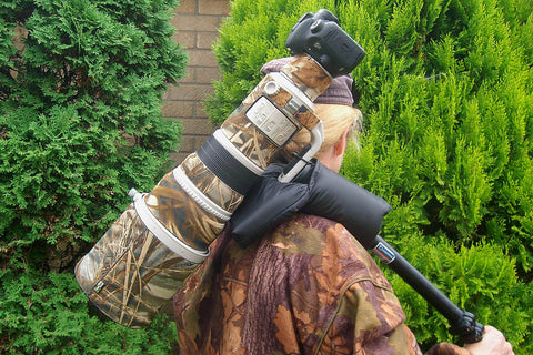 SHOULDER PAD Support For Monopod, can be used with a Fixed or Tilt Plate Mount, True Timber 500D