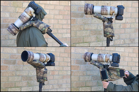 Monopod Shoulder pad Support Woodland Camo for a Fixed/Tilt Plate Mount