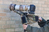 Monopod Shoulder pad Support Woodland Camo for a Fixed/Tilt Plate Mount