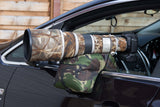 U Shaped Waterproof Camera Bean Bag, Cordura Woodland, DPM Camo, Olive Green, Black