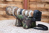U Shaped Waterproof Camera Bean Bag, Cordura Woodland, DPM Camo, Olive Green, Black