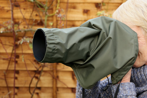 Waterproof Camera/Lens Rain Cover for Sigma 18 - 300mm 1:3.5 - 6.3 DC 072 in Olive green, Black colours