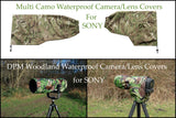 SONY lens Range Of  Waterproof DPM Woodland Camera Lens Cover & Pouch
