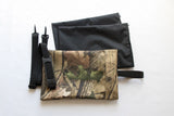 Waterproof Woodland FILLED/UNFILLED Large Double Camera Bean Bag & Shoulder Strap. 900 gms weight