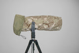 Reversible Waterproof Camera Lens Cover for Canon 600 F4 MK I & MK II, Desert Camo with Hood Cap