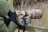 Waterproof Woodland FILLED/UNFILLED Large Double Camera Bean Bag & Shoulder Strap. 900 gms weight