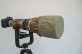 Reversible Waterproof Camera Lens Cover for Canon 500 F4 MK I & MK II, Desert Camo & Hood Cap