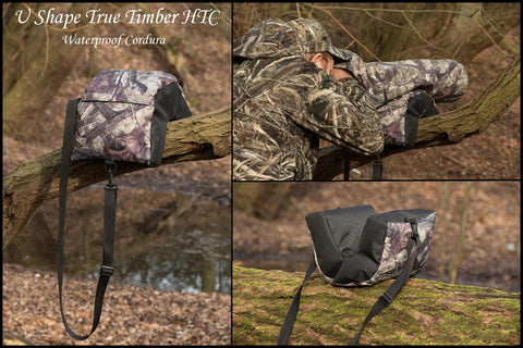 U Shaped Waterproof Camera Bean Bag, Cordura True Timber HTC - Main Image